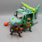 Vintage TMNT Teenage Mutant Ninja Turtles Turtlecopter Helicopter w figures 90s