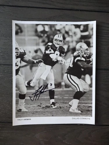 Troy Aikman Dallas Cowboys signed autographed 8X10 photo-No COA