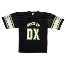 2004 D-Generation X WWE DX Suck It #69 Black Green Jersey Men's Large *READ*