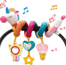 Car Seat Toys for Babies 0-6 Months Girl Stroller Toy Unicorn | Baby Toys 0-6 6-