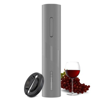 COKUNST Electric Wine Opener, Automatic Operation Corkscrew, Battery Gray