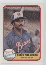 1981 Fleer Chris Chambliss #252 0c4