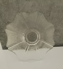 Coppa Coppetta in Vetro Trasparente Ricambio Lampada Lampadario Vintage