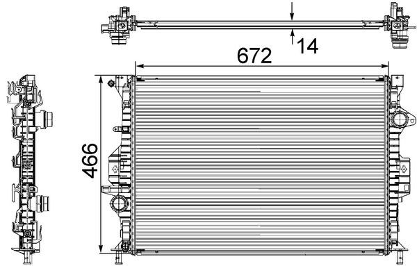 Mahle KüHler, MotorküHlung CR 906 000S FüR Ford-image