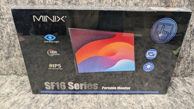 MINIX Portable Monitor 16'' FHD 1200, PIPS, Touch Screen,USB-C, HDMI Stereo