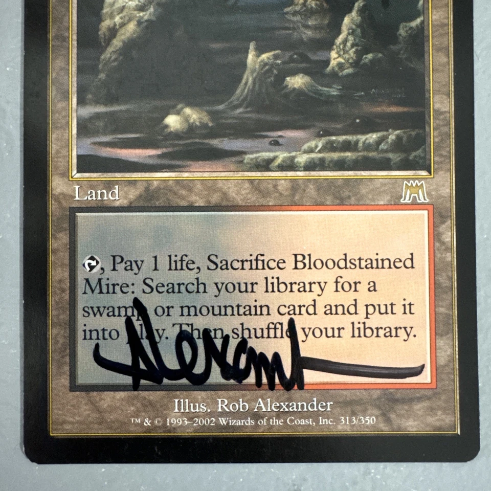 Bloodstained Mire (Artist Signed) - Onslaught - Magic: The Gathering (MTG) LP  - Image 3 of 4