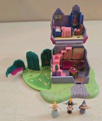 Polly Pocket Disney Cinderella's Stepmother's House COMPLETE Tiny Collection