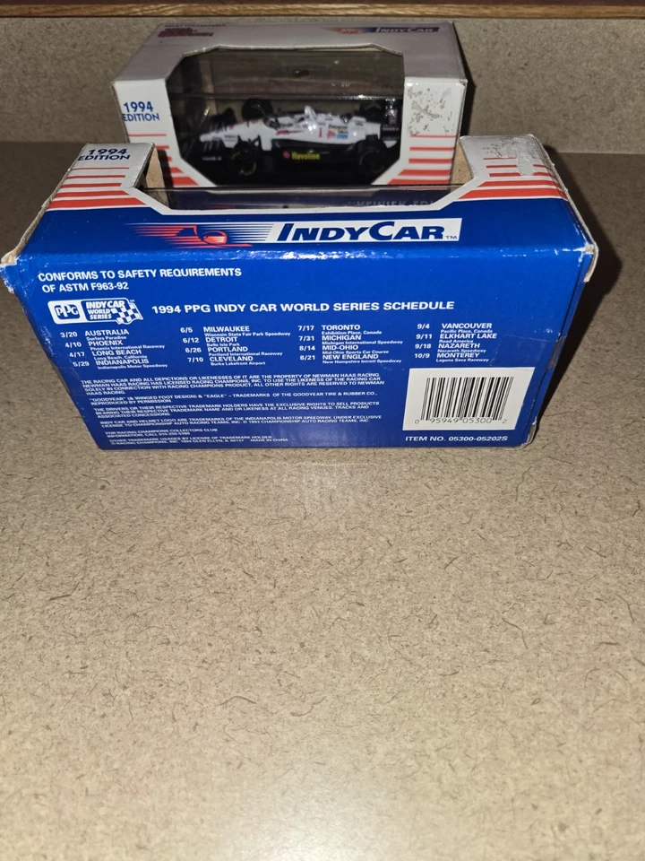 Coche de juguete Indycar Fórmula 1 F1 1994 de carreras de colección escala 1:43 #5 y #1 cantidad = 2 Foto 3 de 3