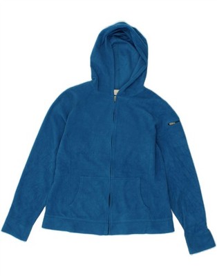 L.L.BEAN Damen Fleecejacke mit Kapuze UK 10 Small blau Polyester GM02