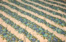 Vintage Blue Roses Floral Blanket Unattainable Romantic Bed Cover Homestead