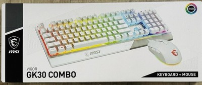 MSI GK30 Combo Gaming Tastatur + Maus RGB weiß - Top !