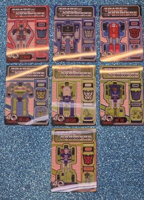 Transformers HR Lenticular 7 Karten Lot 40thAnniversary Kayou Starscream Soundwave