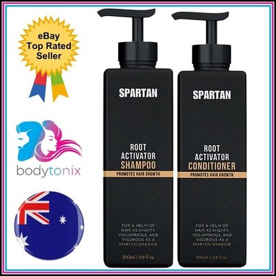 SPARTAN ROOT ACTIVATOR SHAMPOO + CONDITIONER Hair Growth AUTHENTIC 2x200ml