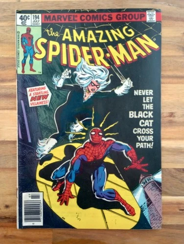 The Amazing Spiderman comic book #194 - First appearance of Black Cat