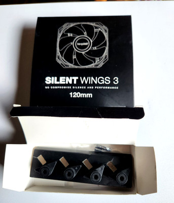 Be Quiet! Silent Wings 3 120mm Case Cooling Fan for PC Blue w/ accessories
