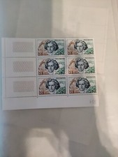 Bloc de  6 timbres Beethoven YT 1382 France 1963