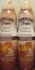 Tested 2 Hawaiian tropic island radiance self tanner lotion medium/dark skin 6oz