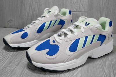 New Adidas Originals Yung-1 Cloud White/Glow Green Shoes EE5318