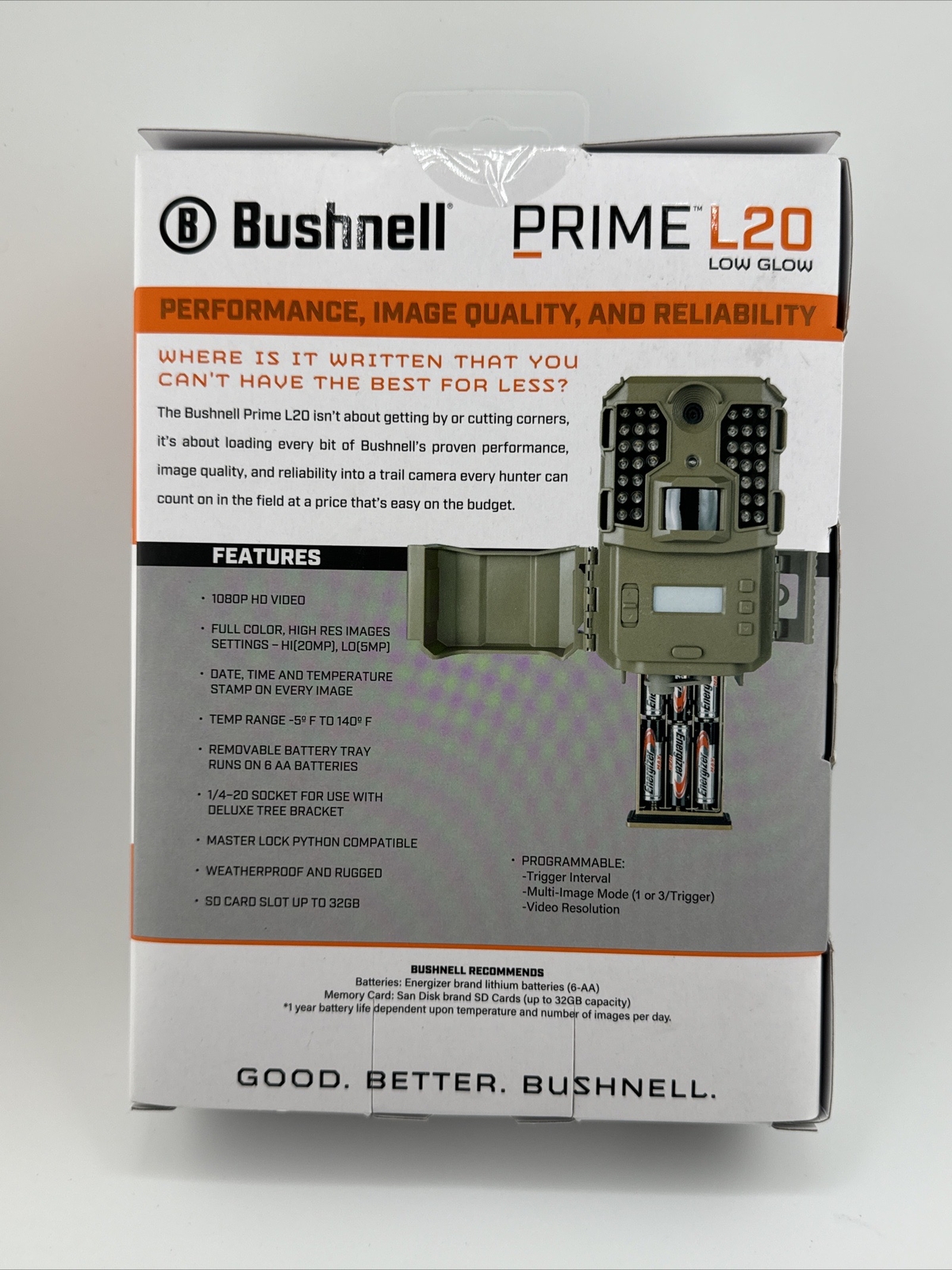 Bushnell Primos Hunting Prime L20 20MP Trail Camera 119930B