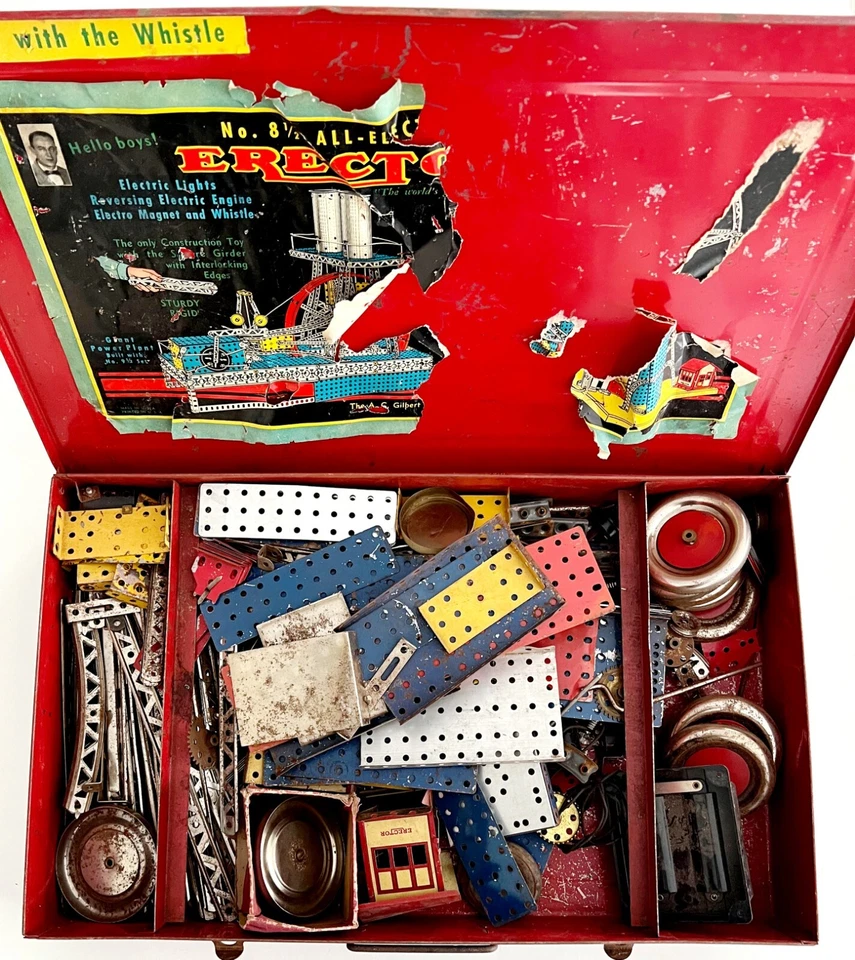 Juego de montaje 8 1/2 8,5 rueda de la fortuna eléctrica años 50 juego de juguetes de construcción coleccionable SS Foto 2 de 4