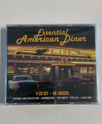 Essential American Diner CD 4-Disc Set 80 Tracks Oldies Rock N Roll Classics NM-