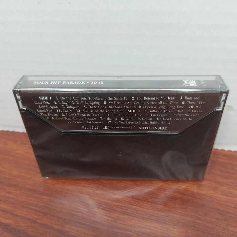 Your Hit Parade 1945 Time-Life Double-Length Cassette Hype Sticker Cracked Case - Image 2 of 3