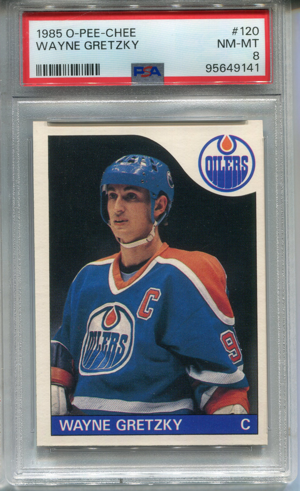 1985 O-Pee-Chee #120 Wayne Gretzky PSA 8 NM-MT Edmonton Oilers
