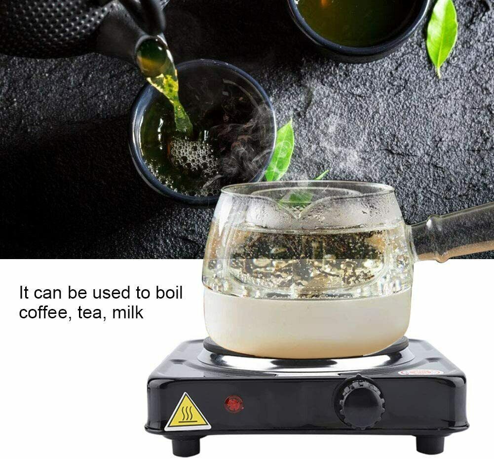 Einzel Kochplatte EHerd tragbar Elektrokocher Camping Herd Platte 1500W Schwarz eBay