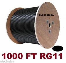 1000 RG-11 COAXIAL CABLE WIRE HD TV RG11 SATELLITE ANTENNA COAX BURIAL HDTV RG6