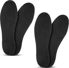2 Pairs Carbon Fiber Insole for Men Women Carbon Fiber Footplate Rigid Shoes Ins
