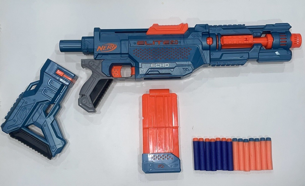 NERF Elite 2.0 Echo CS-10 Blaster Gun w/ 10 Dart Clip & 14