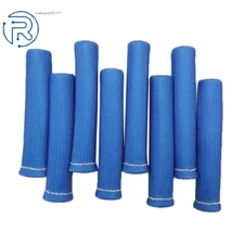 8 × 1200° Spark Plug Wire Boots Protectors Sleeve Heat Shield Cover For SBC BBC