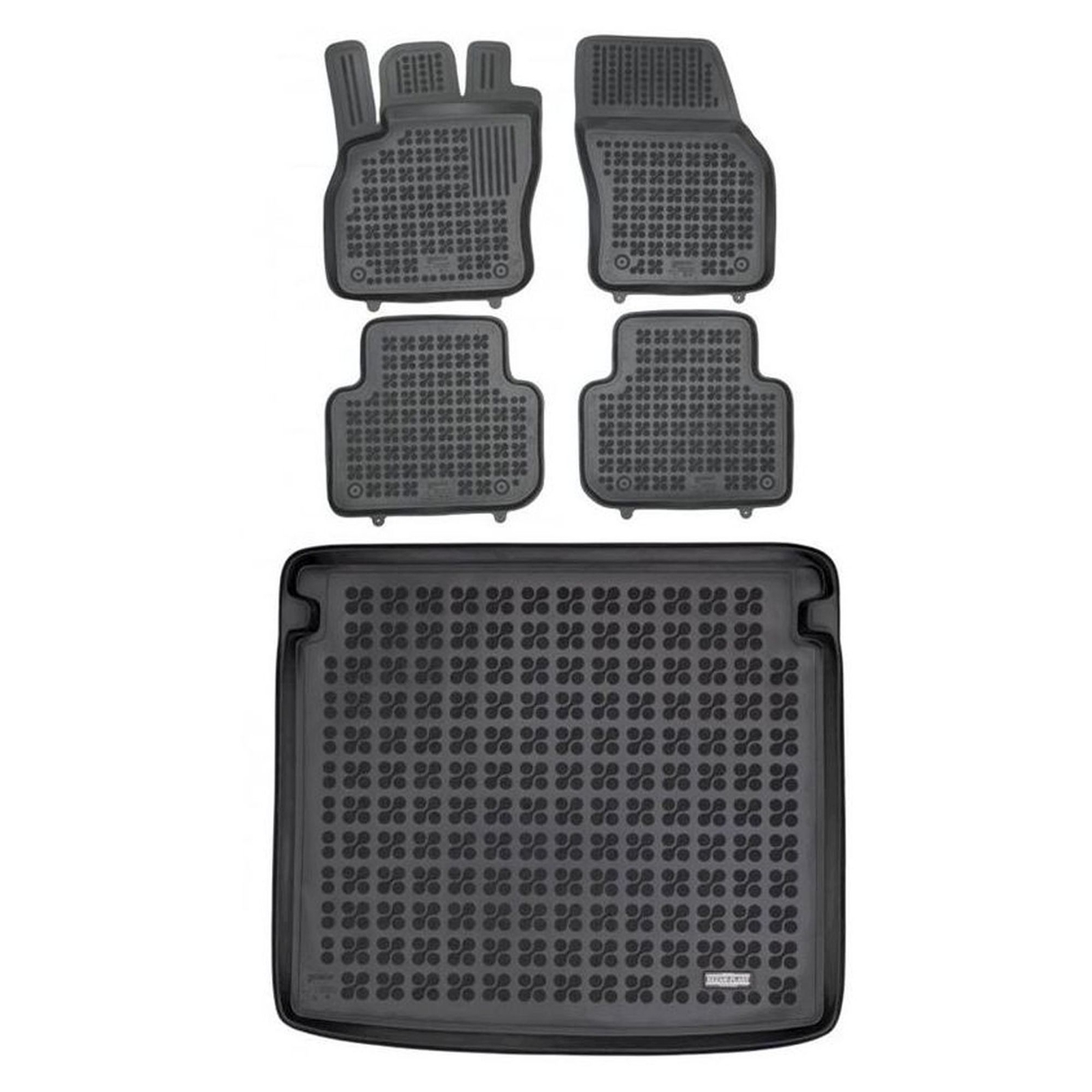 Tapis de sol Audi Q3 Sportback noir habitacle et plancher supérieur coffre