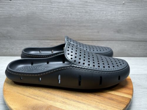 Floafers Sunset Slide schwarz Asphalt Cut Out Slipper Komfort Schuhe ZPP71 Herren 12