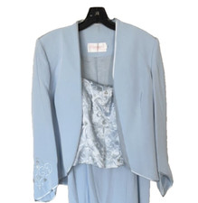 MONTAGE By Mon Cheri Mother of the Bride 2 pcs. dress and Jacket Gown 12 14