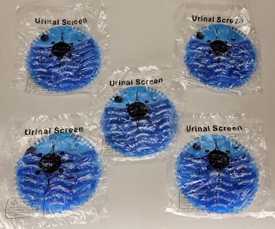 Urinal Screen Deodorizer FIVE Anti-Splash Technology Odor Freshener w/Month Tabs