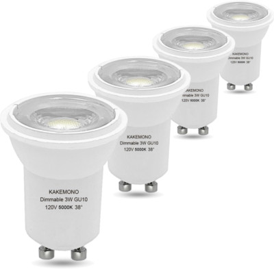 KAKEMONO Dimmable MR11 GU10 Base LED Bulb 35Mm Mini Small Spotlight 120V 3W