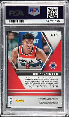 2019 Panini Mosaic Rui Hachimura #275 PSA 10 Rookie RC | eBay