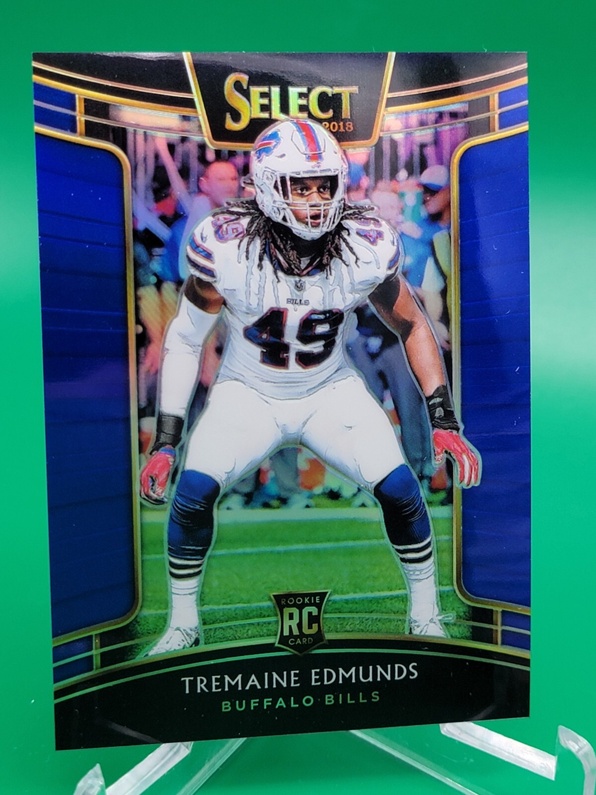 Tremaine Edmunds 2018 Panini Select Concourse Blue Prizm 52/175 26 Rookie RC