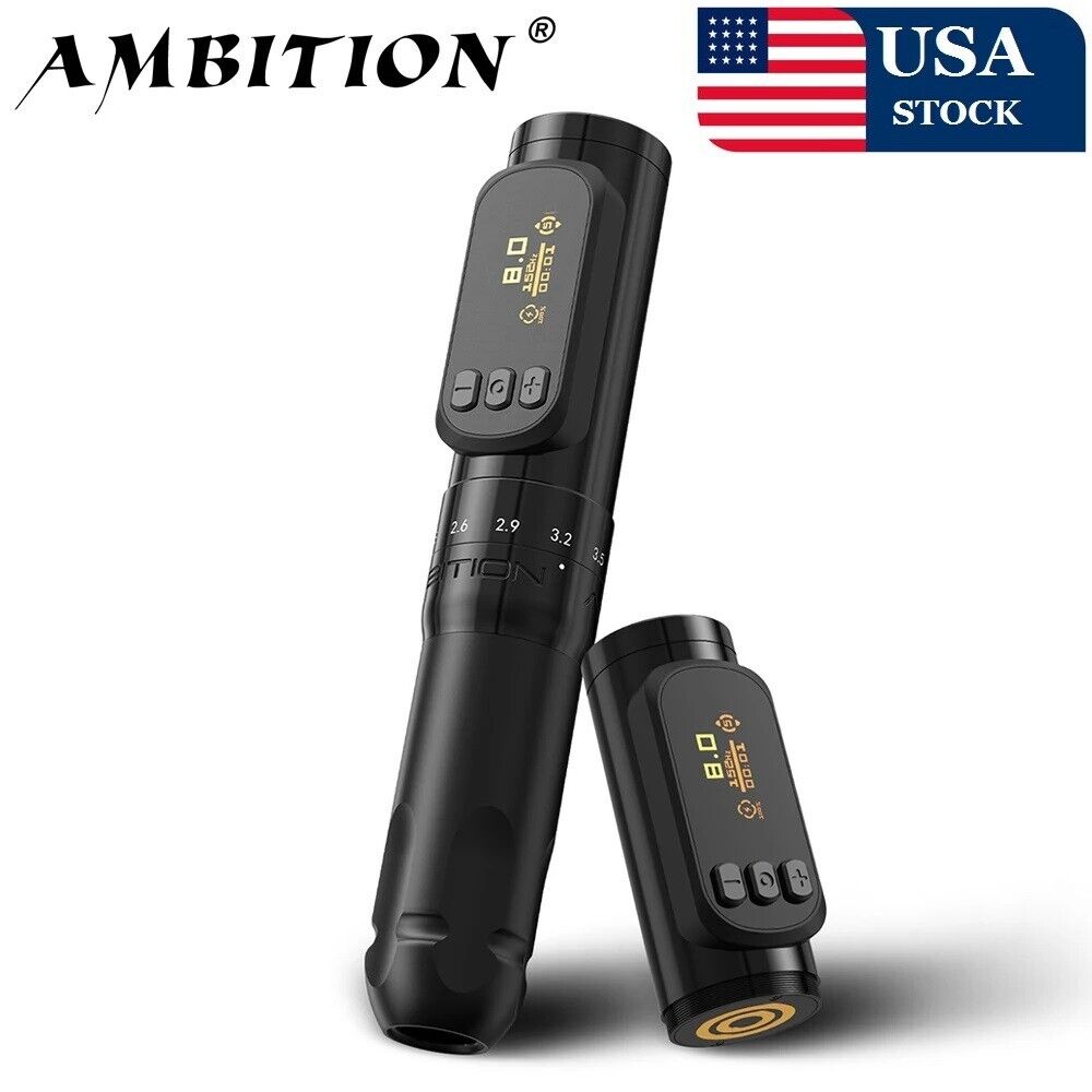 Ambition Sally 270 Wireless Tattoo Machine adjustable stroke Ambition Sally 270 Wireless Tattoo Machine adjustable stroke