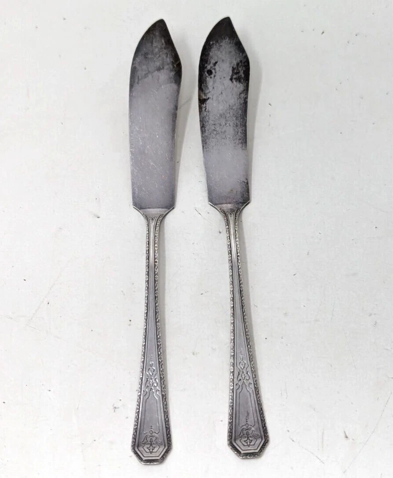 Antiguo juego de cubiertos Rogers 1927 Wm plata aniversario 49 piezas Foto 4 de 4