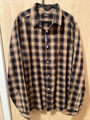 NEW NWT Buffalo David Bitton Mens Plaid Slim Fit Button Up Shirt XL 