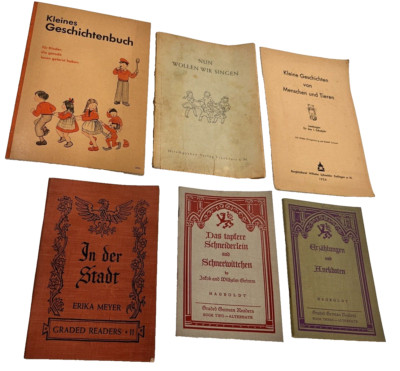 6 VTG German Readers Dependent's School Services Graded Songbook 40s 50s