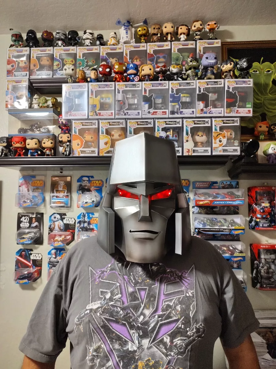 Transformers Soundwave & Megatron Electronic Helmet NEW Modern Icons Replica G1