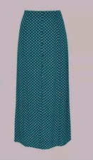 Image of WHISTLES STAR CHECK BUTTON FRONT SKIRT SIZE 16 NEW WITH TAGS ON 