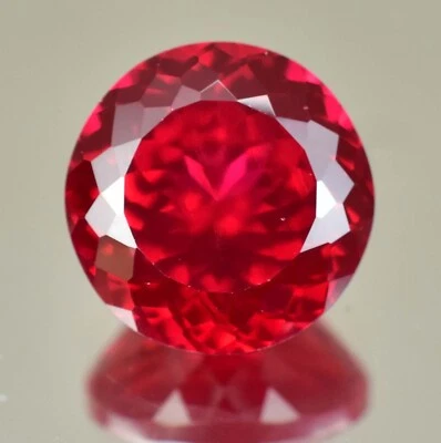 27.85 CT Natürlicher Mozambique Blutroter Ruby Rund Gemstone (AGL) Gebrüht - Bild 1 von 4