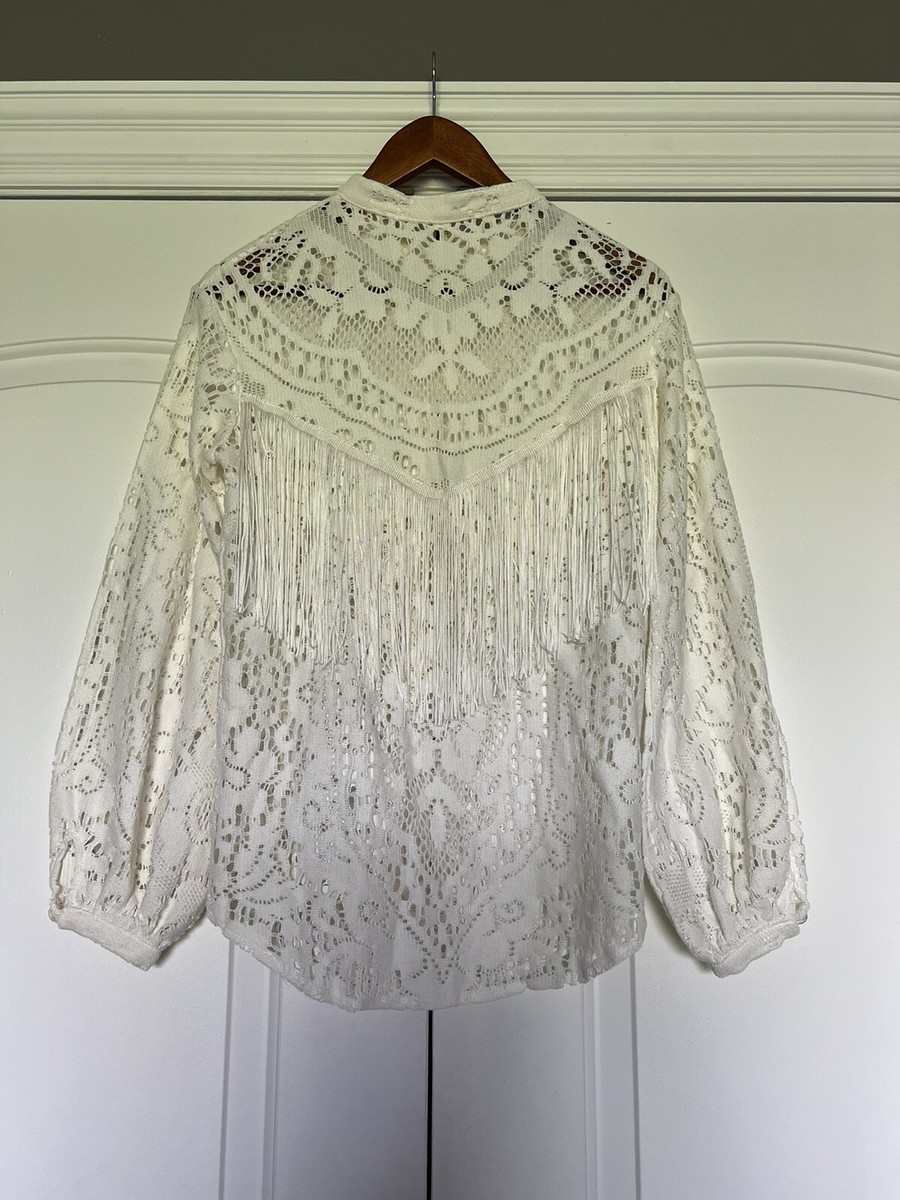Spell and Gypsy Collective Dove Fleetwood Lace Blouse NWT Size AUS 8 | eBay
