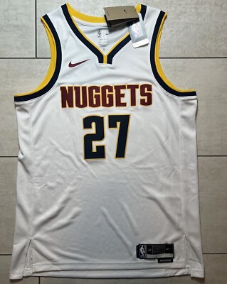 Nike NBA Denver Nuggets Jamal Murray Association White Jersey Size 48 L