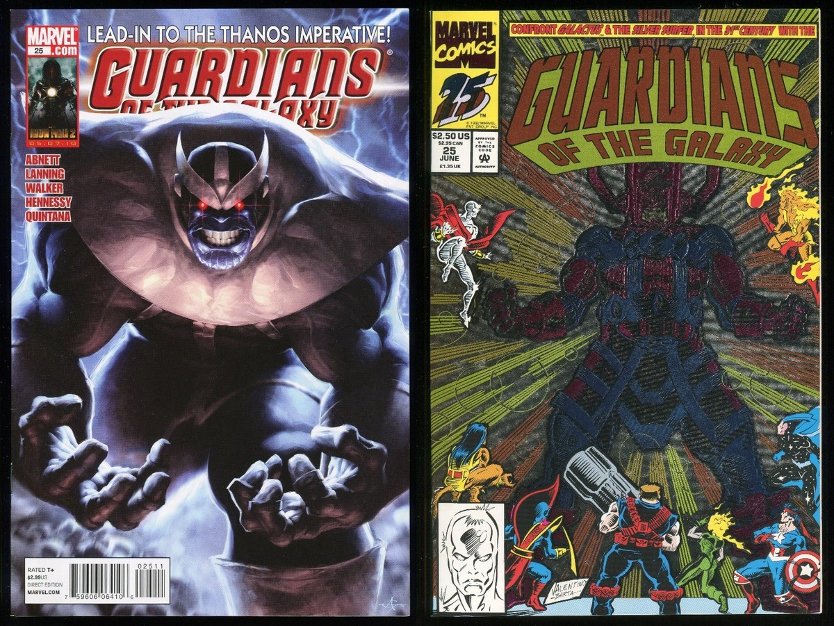 Guardians of the Galaxy 25 Double Feature Comic Lot Thanos Galactus