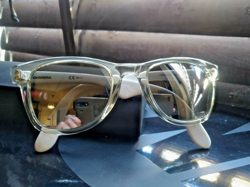 Occhiali sunglasses Carrera Trasparenti Mirror Silver Bianco 6000 QQKS 50  12 145 | eBay